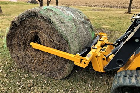 skid steer bale unrollers